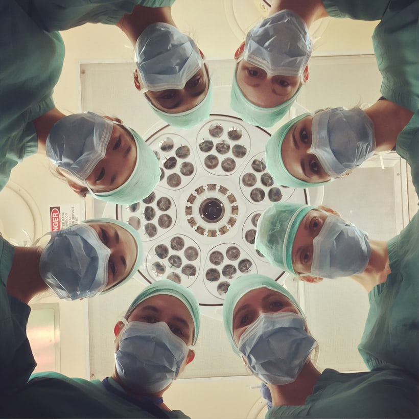 Medical team in an operating theatre