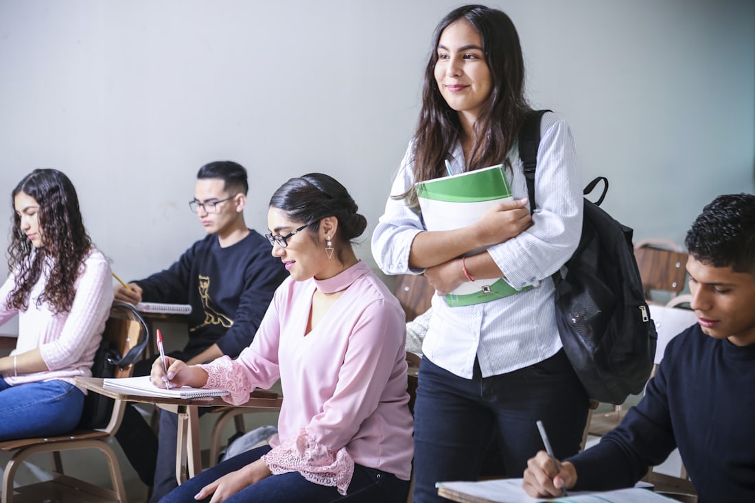 Medical students in class